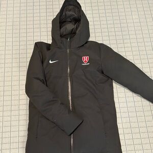 Harvard Lacrosse Nike team down fill parka - black